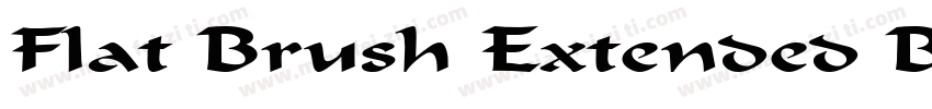 Flat Brush Extended BoldItalic字体转换
